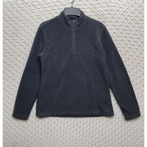 Cabelas Sweater Mens Small Fleece 1/4 Zip Pullover Long Sleeve Gray
